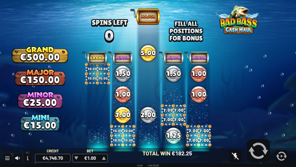 Bad Bass Cash Haul - Respin Free Spins
